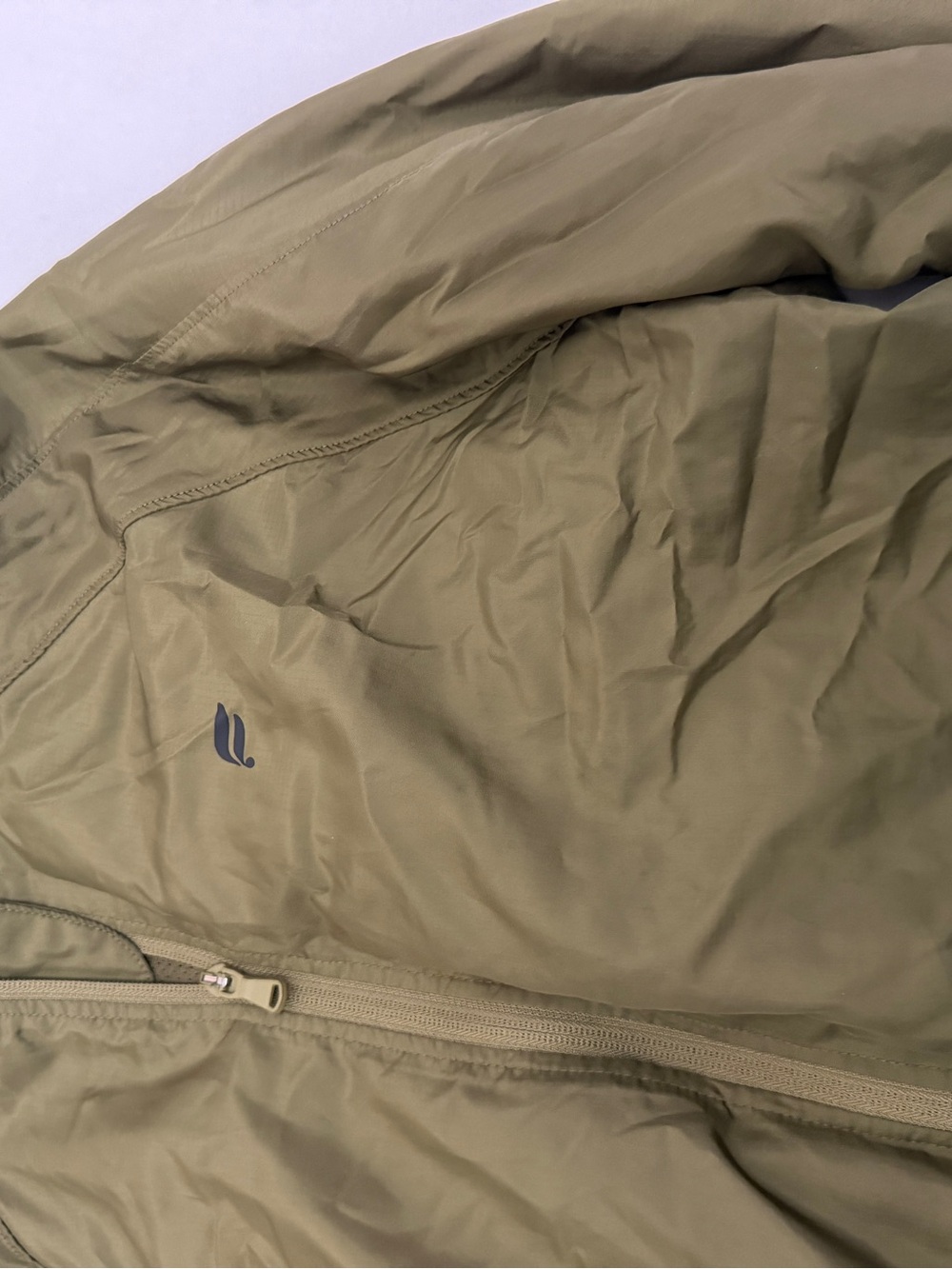 Fabletics Men’s Olive Zip-Up Performance Jacket - Picture 3 of 5